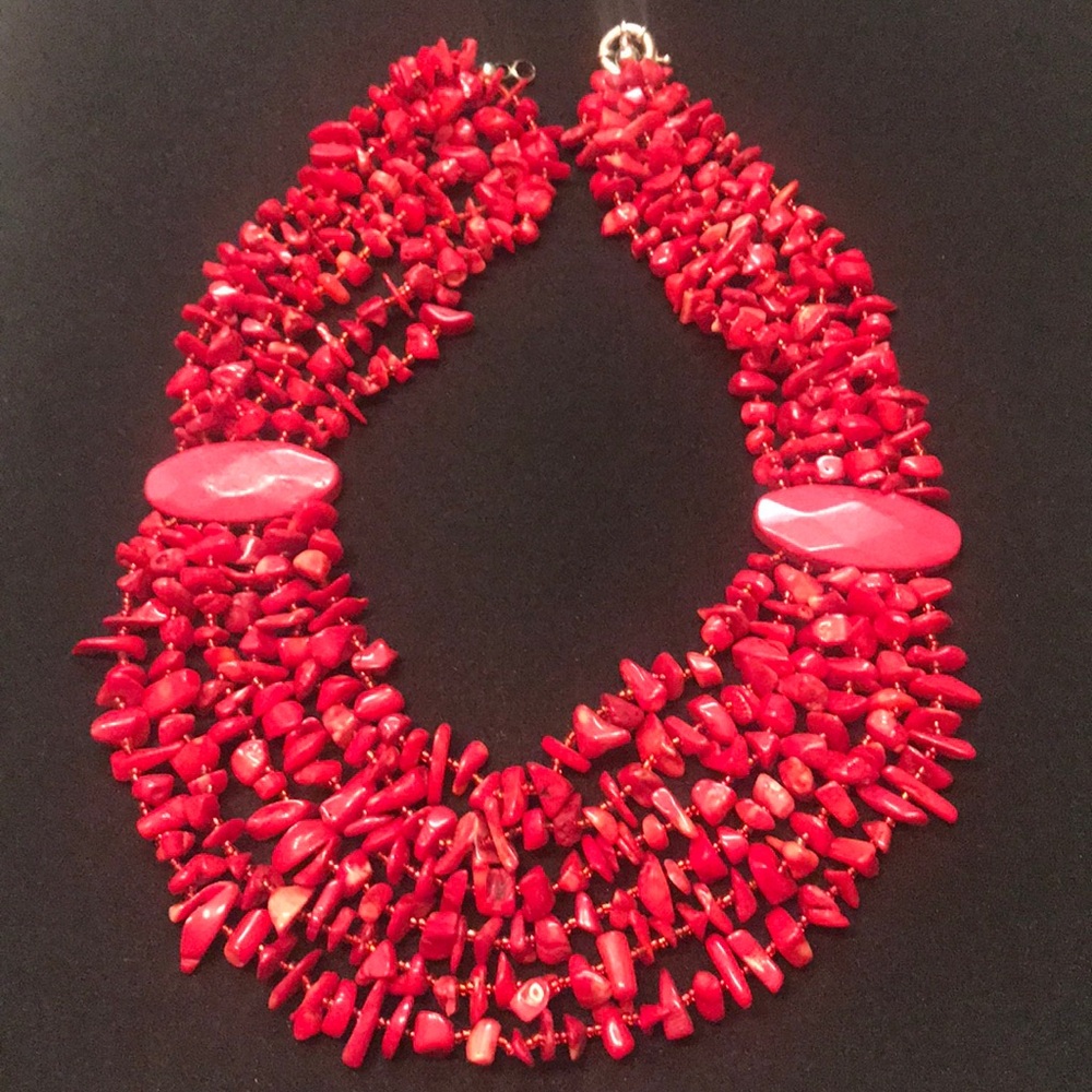 Chunky Coral Necklace